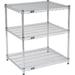 Nexel ESD Wire Shelving Starter - 3 Tier - 36 W x 21 D x 34 H