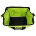 Green Wide Mouth Collapsible Genuine OEM Contractor?s Bag w/Full Top Single Zipper Action and Cross X Stitching