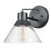 Globe Electric Bolton 1-Light Matte Black Outdoor Indoor Wall Sconce 44264
