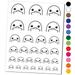 Peeking Duck Goose Water Resistant Temporary Tattoo Set Fake Body Art Collection - Hot Pink