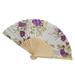 yubnlvae home decor vintage bamboo folding hand held flower fan chinese dance party pocket gifts