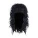 Cptfadh Hair wigs Brazilian Hair Full Lace Cap Band Human Hair Wigs For Black Men s 80s Wig Long Curly Wig Black Rock-Punk Wig Wig Role Playing Party