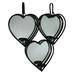 Urban Designs Three Hearts Mirrored Candle Wall Sconces Set