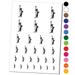 Statue of Liberty Sketch Water Resistant Temporary Tattoo Set Fake Body Art Collection - Dark Green