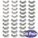 Women False Lashes Set 4 Styles 5D Natural Dramatic Long Eyelashes Fluffy Long Thick Lashes for Women 20 Pairs