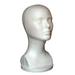 Ludlz 12.2 Styrofoam Wig Head - Tall Female Foam Mannequin Wig Stand and Holder for Style Model And Display Hair Hats and Hairpieces Mask - for Home Salon and Travel