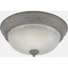 Forte Lighting - Austin - 2 Light Flush Mount-6 Inches Tall and 11.25 Inches
