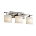 Justice Design Group Fsn-8703-30-Opal Fusion 26.5 Aero 3 Light Bathroom Vanity Light -