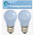 2-Pack 241555401 Refrigerator Light Bulb Replacement for Kenmore / Sears 25356293401 Refrigerator - Compatible with Frigidaire 241555401 Light Bulb
