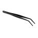 O Creme Stainless Steel Precision Kitchen Culinary 8 Inch Tweezer Tongs 8 Curved Black