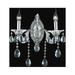 CWI Lighting Flawless 2 Light Transitional Metal Wall Sconce in Chrome