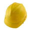 Unique Bargains Unique Bargains Yellow Adjustable Strap Hard Plastic Construction Hat Cap