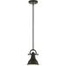 Volume Lighting 1-Light LED Indoor Foundry Bronze Mini Pendant - Foundry Bronze