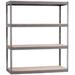 3 Tier Wide Span Storage Rack with 3 in. Square Mesh Gray - 96 x 24 x 84 in.