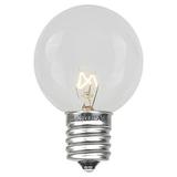 Novelty Lights 25 Pack S11 Outdoor Patio Globe Replacement Bulbs Clear E17/C9 Intermediate Base 10 Watt