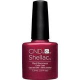 CND Shellac Gel Polish [ Red Baroness ] 0.25 oz * BEAUTY TALK LA *