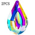 Rainbow Pendant Crystal In Teardrop Shape Prisms Curtain Lighting Pendant Wedding Crystal Pendant