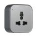 OWSOO Universal 3-Pin Track Sockets Power Track Socket Outlet Versatile Electric Mobile Track Socket Power Track Adapter