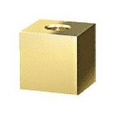 CRL SQ1251BR Brass 1-1/4 Square Standoff Base 1 in Length