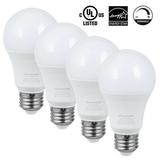 DEWENWILS Dimmable LED Light Bulbs A19 LED Bulbs 60W Equivalent 5000K Daylight 800 Lumen 10 Watt E26 Base UL Listed 4-Pack
