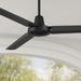 52 Casa Vieja Plaza DC Industrial Rustic 3 Blade Indoor Outdoor Ceiling Fan with Remote Control Matte Black Damp Rated for Patio Exterior House Home