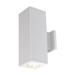 Wac Lighting Dc-Wd05-Fs Cube Architectural 2 Light 13 Tall Led Outdoor Wall Sconce -