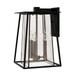 Large Outdoor Wall Lantern Aluminum Approved for Wet Locations Craftsman Style 11.5 inch Wide By 17.5 inch High-Black Finish-Led Lamping Type Bailey