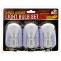 Kole Instant Light Bulb for Cabinets Base Dim Areas Self-Adhesive 3 LED Bulbs Set 0.01 Watts E11