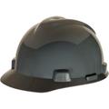 MSA V-Gard Standard Slotted Hardhat Cap w/ Fas-Trac Suspension Gray (12 Units)