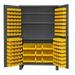 Durham Mfg Bin Cabinet 78 x48 x24 Gray 137YlwBns JC-137-3S-95