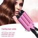 3 Barrel Curling Iron Wand Hair Waver Curler Iron Ceramic Tourmaline Triple Barrels Crimper Hair Iron Hair Waving Styling Tool for Deep Waves