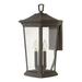 3 Light Large Outdoor Wall Lantern in Traditional Style 10 inches Wide By 19.25 inches High-Oil Rubbed Bronze Finish-Led Lamping Type Bailey Street