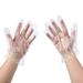 100 PCS Plastic Disposable Gloves Transparent One Size Fits Most by Forzero