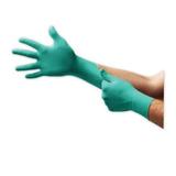 TouchntuffÂ® 92-500 Disposable Nitrile Gloves Rolled Cuff Size 9.5 to 10 Green