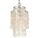 Crystorama Brielle 1 Light Antique Silver Mini Chandelier - 7 W x 14.5 H