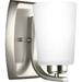 4128901-962-Generation Lighting-Sea Gull Lighting-Franport-100W One Light Wall Sconce-Brushed Nickel Finish-Incandescent Lamping Type