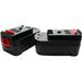 2-Pack UpStart Battery - Black & Decker BDGL18K-2 Battery Replacement - For Black & Decker 18V HPB18 Power Tool Battery (1500mAh NICD)