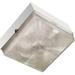 Dabmar Lighting Polycarbonate Surface Mounted Ceiling Fixture - White - 9.69 x 9.69 x 5.38 in.