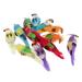 12pcs Artificial Foam Feather Birds Ornament home and garden Decor UK - with Claw