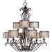 Maxim Lighting - Nine Light Chandelier - Multi-Tier Chandelier - Mondrian-Nine