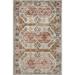 Laddha Home Designs 7.75 x 9.75 Pink and Brown Mosaic Rectangular Outdoor Area Throw Rug