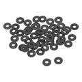 Uxcell 8mm O.D. 1mm Thick Nylon Flat Washers for 3mm ID Screw Bolt 50 Count