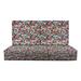 RSH DÃ©cor Indoor Outdoor Foam Back Deep Seating Loveseat Cushion Set 46â€�x 26â€� x 5â€� Seat and 23â€� x 21â€� x 3 Back Cranston Multi Color Floral