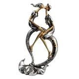 Abstract resin material art Kiss Lovers Sculpture Couple Statue Figurine Shelf Decoration Free Standing