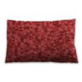 Ahgly Company Patterned Outdoor Rectangular Red Lumbar Throw Pillow 13 inch by 19 inch