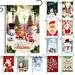 Visland Merry Christmas Garden Flag 12x18 Inch Vertical Winter Farmhouse Yard Flag Outdoor Garden Decoration