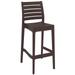 42.5 Brown Solid Refined Patio Bar Stool