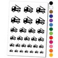 Fire Truck Engine Fireman Firefighter Symbol Water Resistant Temporary Tattoo Set Fake Body Art Collection - Light Pink