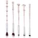 Magic Wand Harry Makeup Brushes - 5pcs Wizard Wand Eye Makeup Brushes Set Foundation Blending Blush Eyeshadow Face Lip Powder Brush Beauty Tools