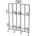 Bard s Black Wrought Iron Wall Mounted 4 Cup and 4 Saucer Display Hanger 15.75 H x 11.5 W x 2 D (For 6 Saucers)